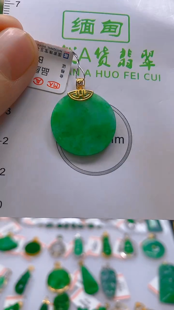 【闪购商品】翡翠颈饰18K金镶嵌新号开播，全场乱卖