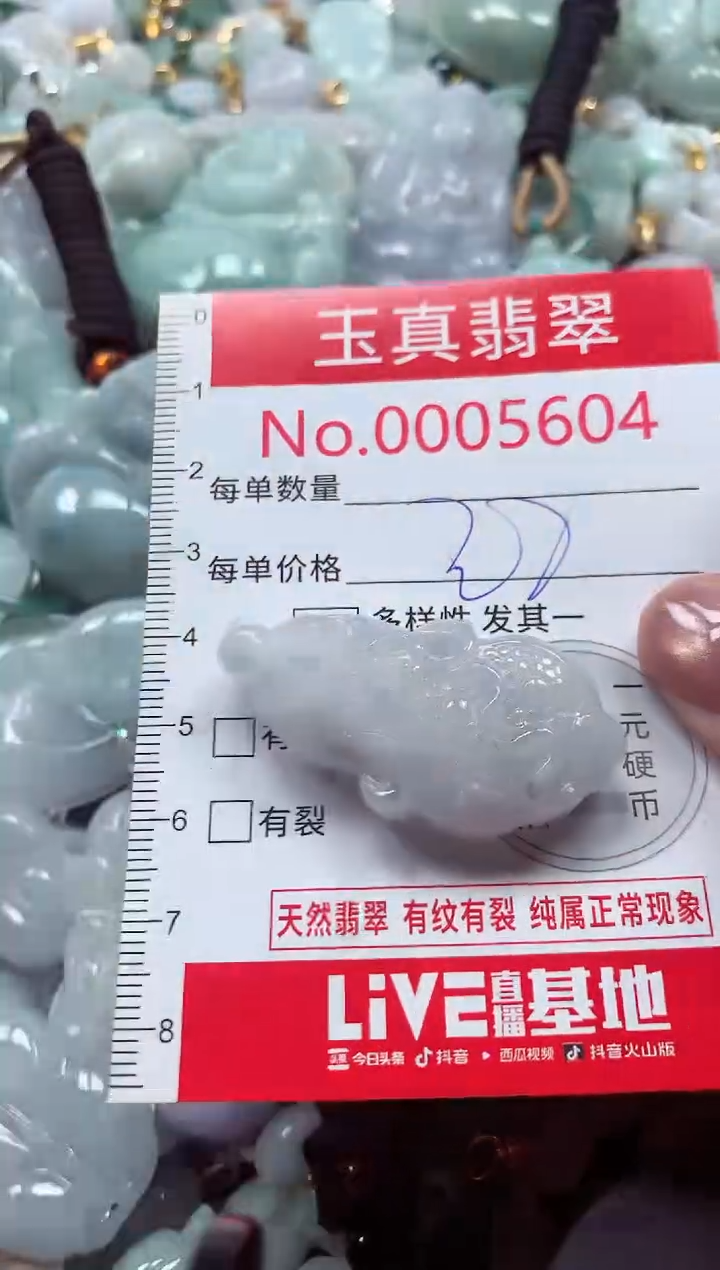 吊坠(不含链)未镶嵌翡翠5604