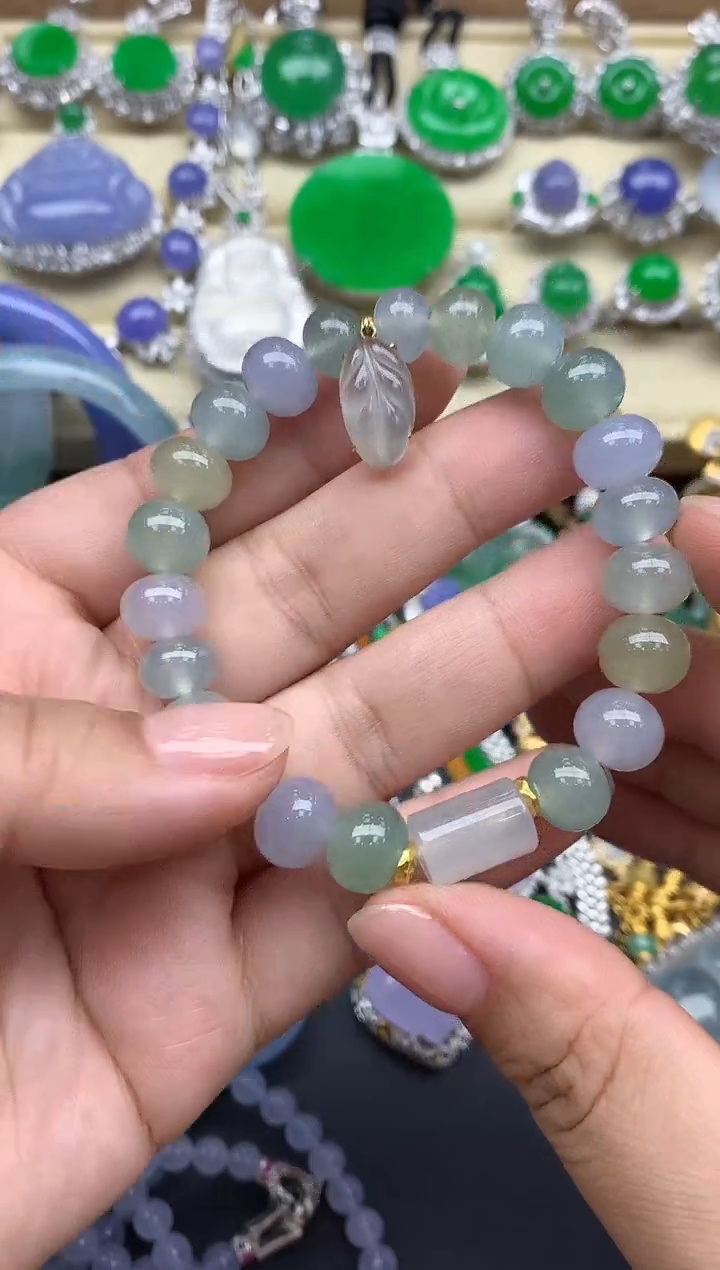 未镶嵌手链翡翠395-春日珠宝