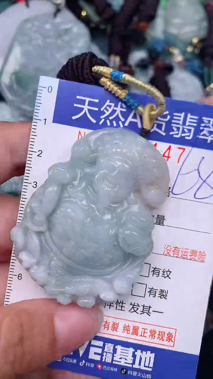 翡翠未镶嵌颈饰...0007147