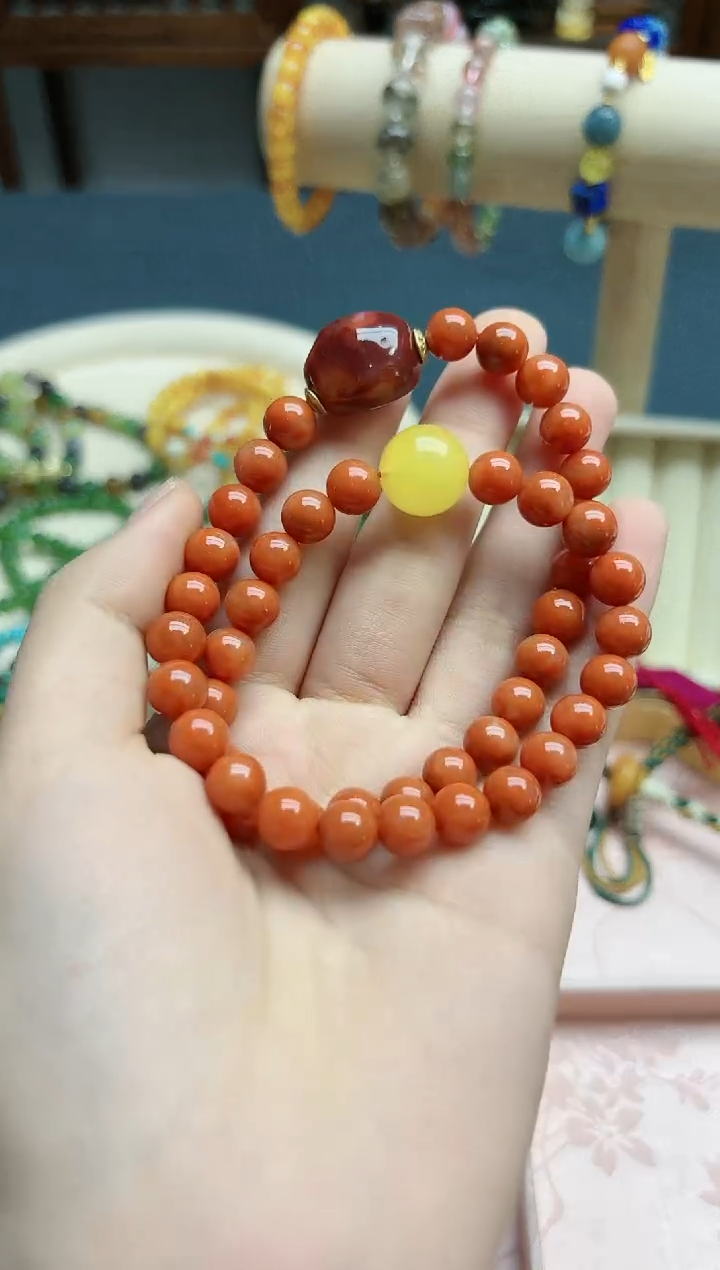 【闪购商品】南红玛瑙长串未镶嵌南红7+mm长串*1 TF