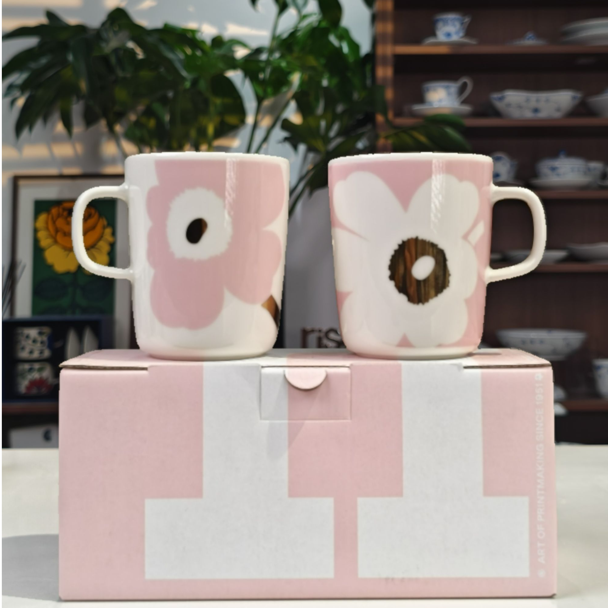 Marimekko/粉金/250ml马克杯对杯