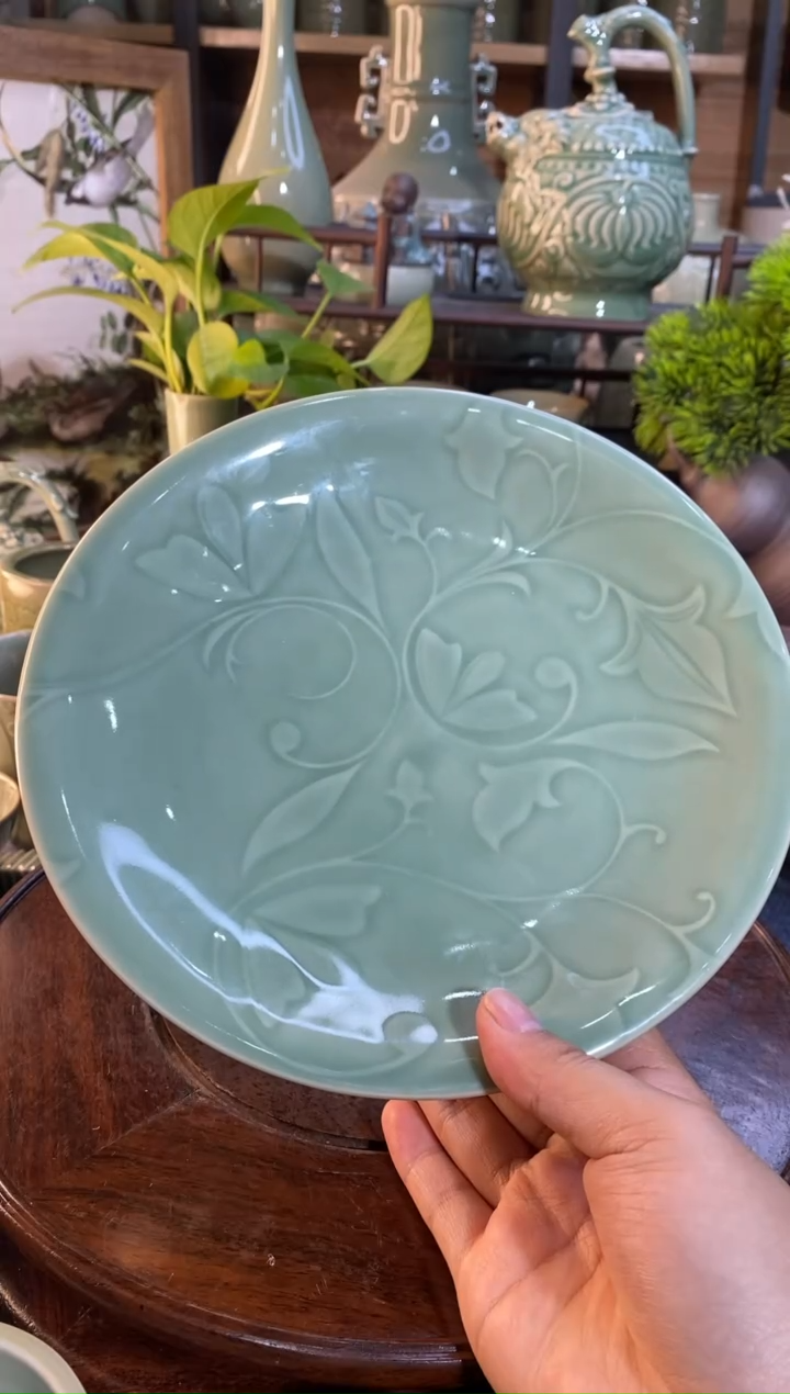 【闪购商品】微瑕8英寸玉兰圆盘【b000005】2个