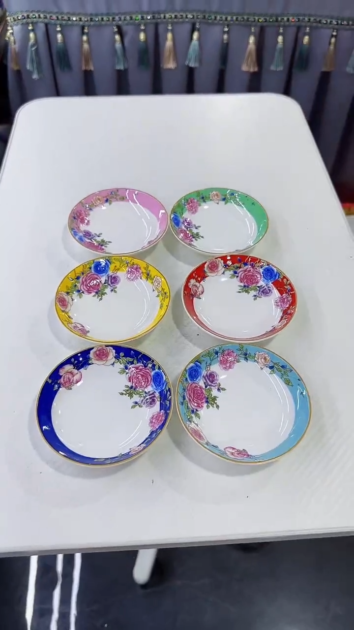 瓷片3.5英寸小味碟6个景德镇陶瓷