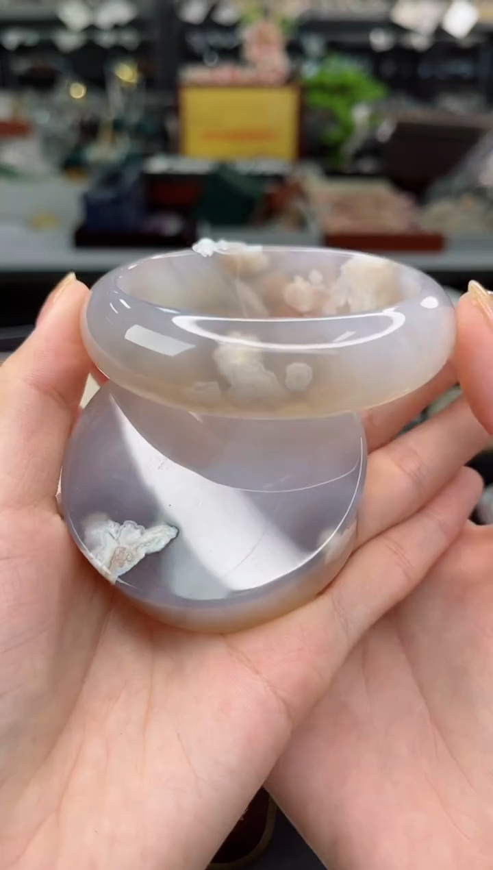 【闪购商品】石英质玉手镯未镶嵌61圈口（赠品镯心）3571488