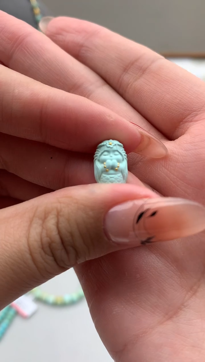 【闪购商品】绿松石未镶嵌雕刻Q91