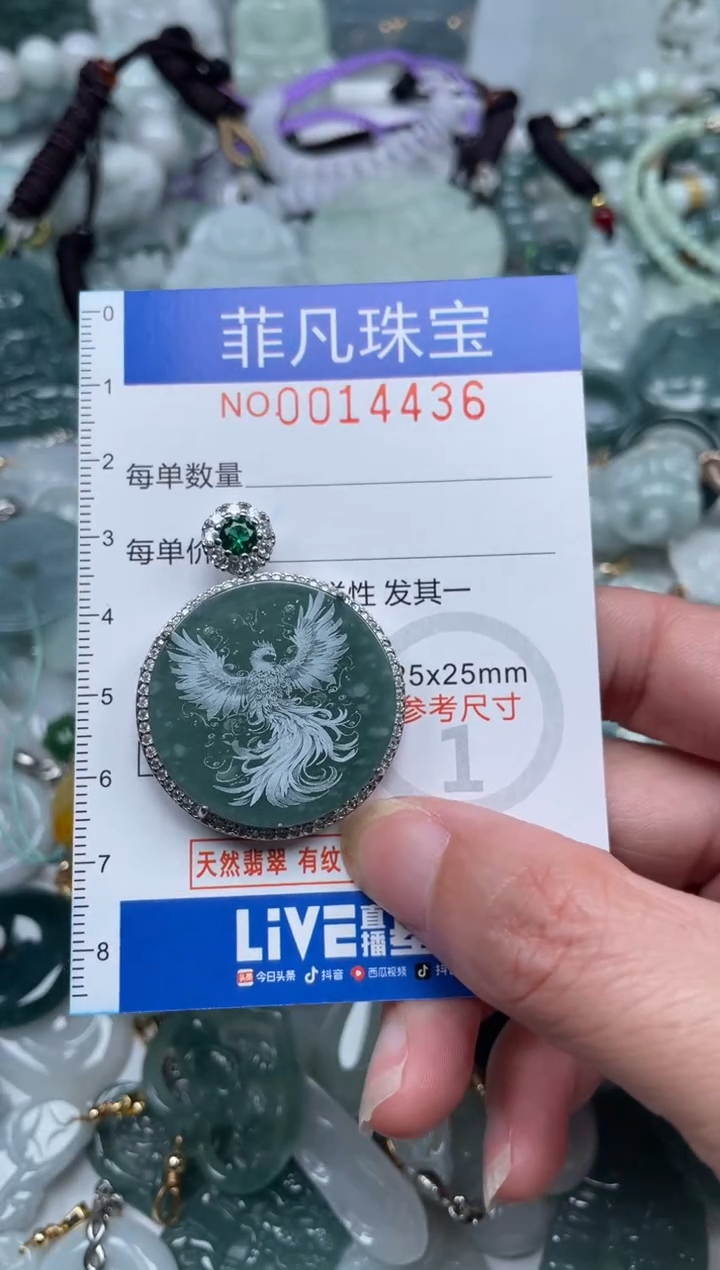 颈饰未镶嵌翡翠14436