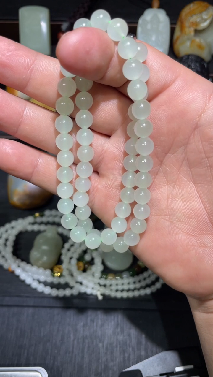 吊坠(不含链)未镶嵌和田玉和田玉高冰底卡8毛衣链