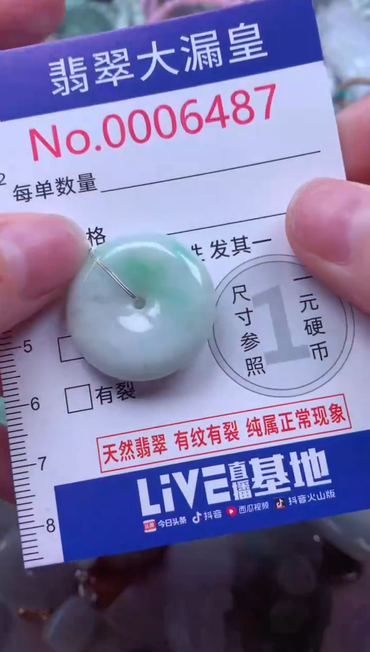 吊坠(不含链)未镶嵌翡翠6487