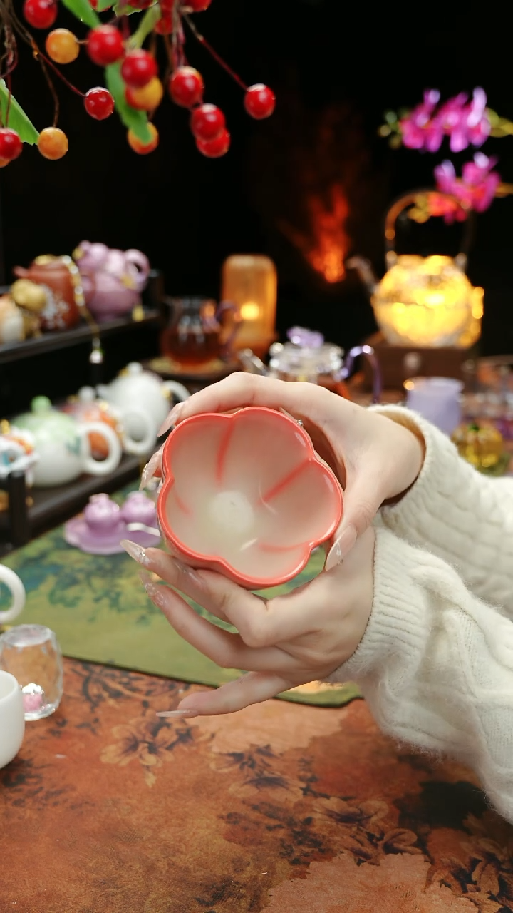 【闪购商品】五福梅花猪油栋主人杯90ccc