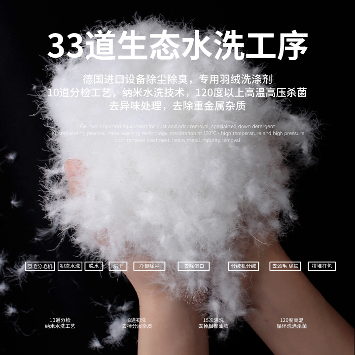 【散装白鹅绒一斤】95白鹅绒吊吊绒优质羽绒填充物羽绒被芯羽绒服
