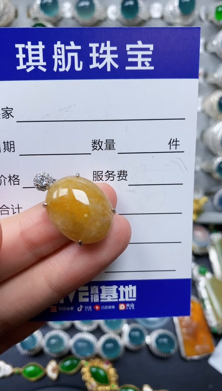 【闪购商品】翡翠颈饰银S925镶嵌0415