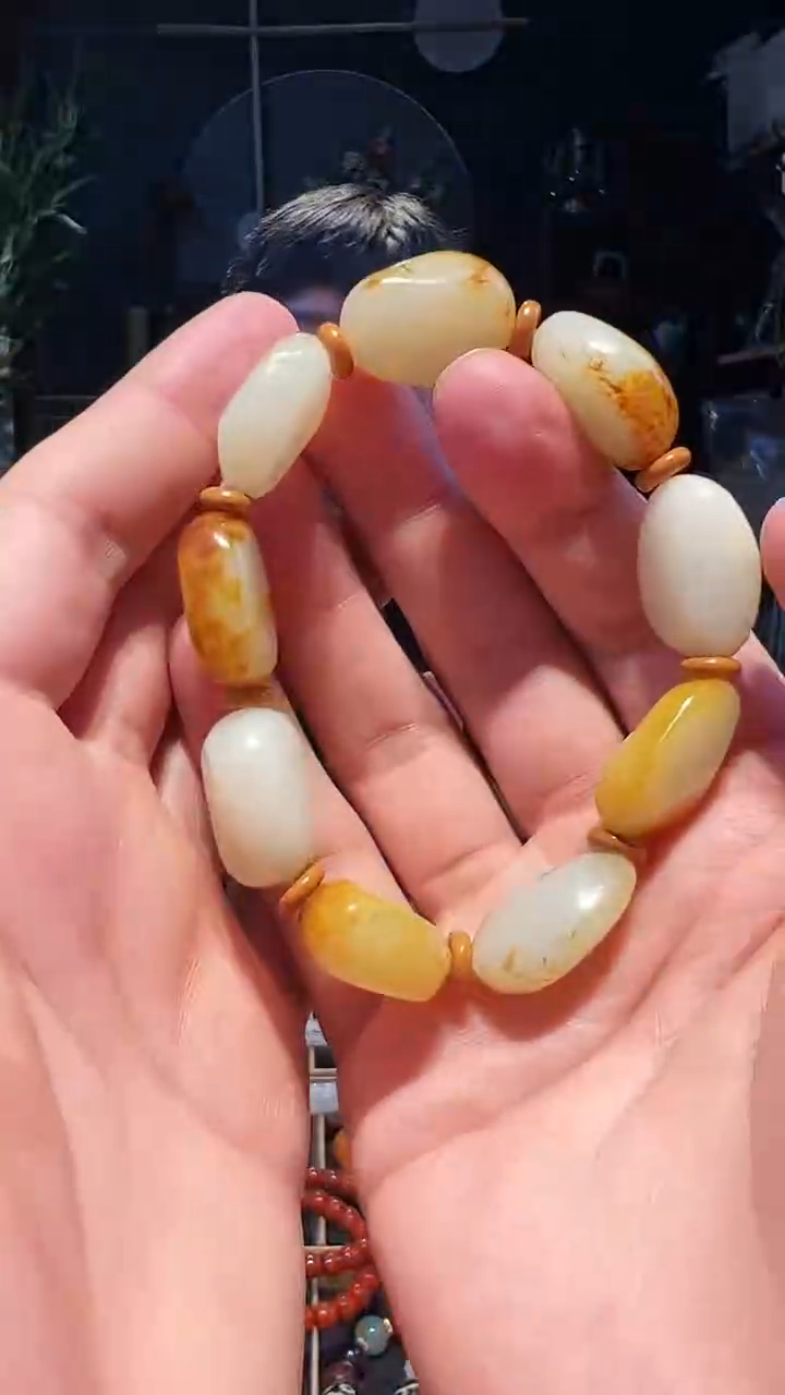 【闪购商品】和田玉手串未镶嵌单圈-大