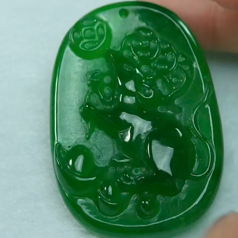 《清代》翡翠  楚韵汉风收藏馆 鼠牌