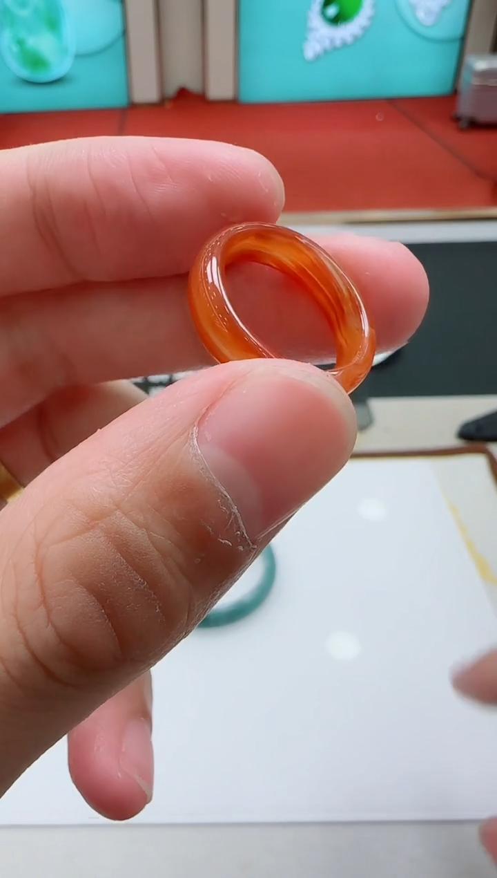 未镶嵌颈饰玛瑙/玉髓LX玛瑙戒圈GLL-多样性发其一/圈口随机