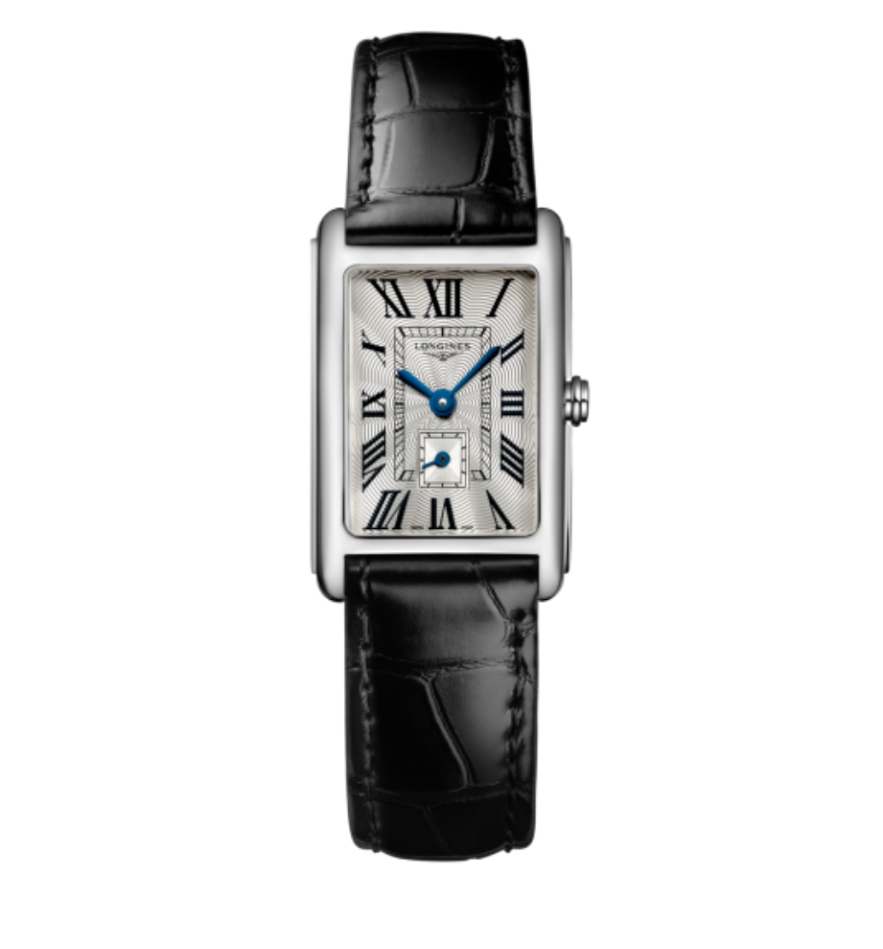 99新 Longines/浪琴 黛绰维纳罗马刻放射全原石英26x42盘HZ