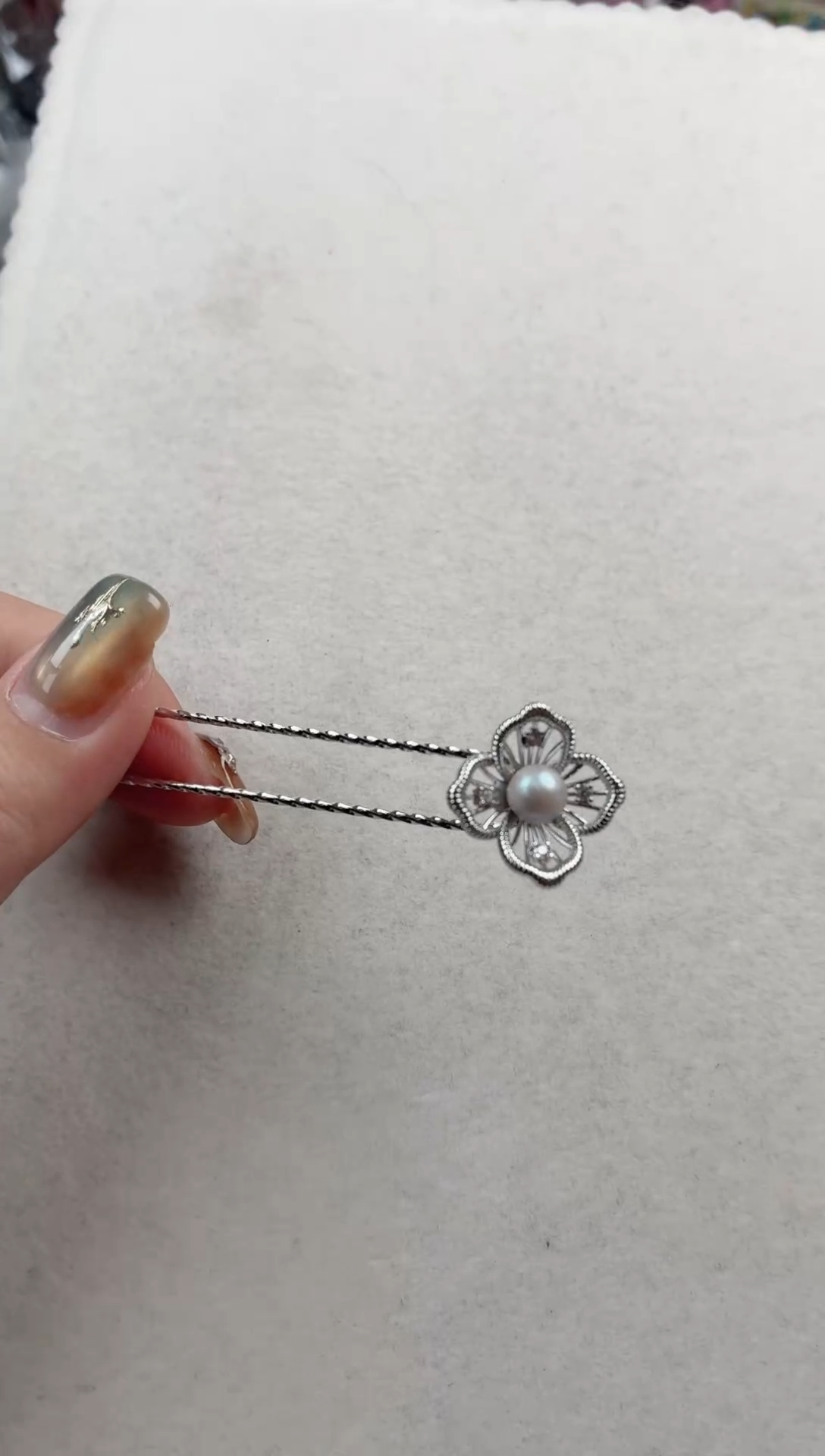 未镶嵌发簪海水珍珠X459