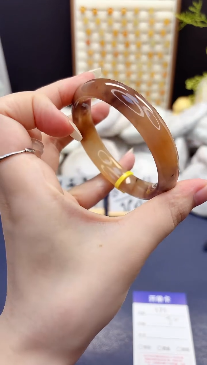 石英质玉手镯未镶嵌171-紫罗兰-圈口59