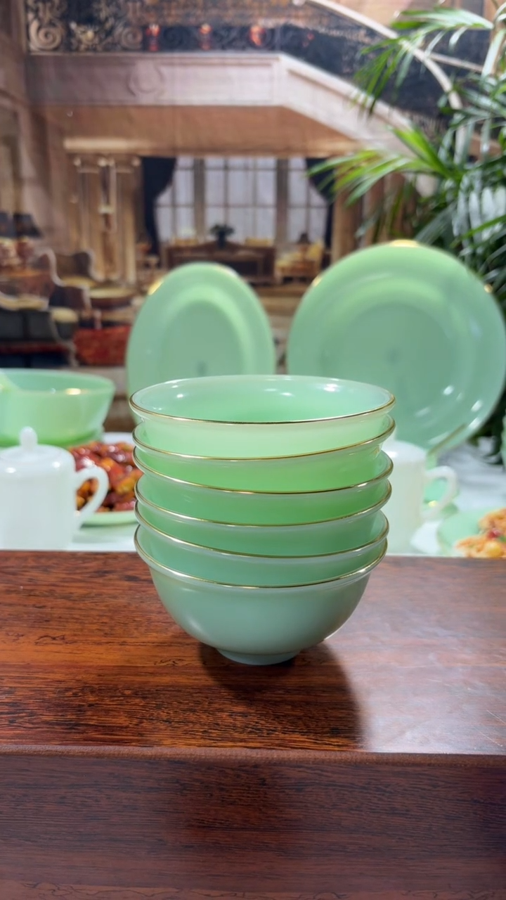 【闪购商品】... 4.5英寸玉瓷碗6个口径11.5厘米 