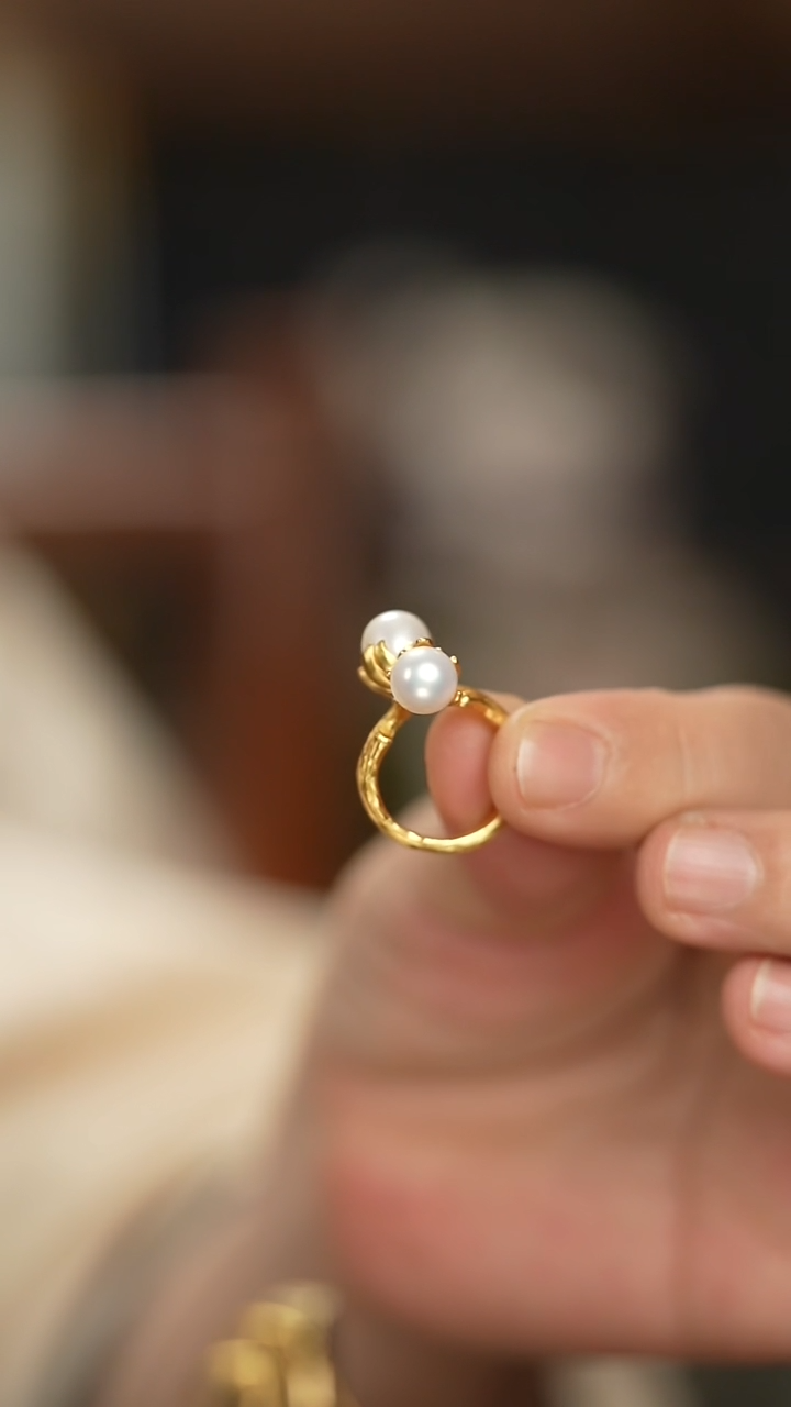 【闪购商品】淡水珍珠戒指银S925镶嵌新款