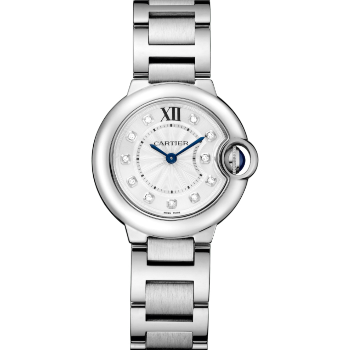 99新 Cartier/卡地亚 蓝气球系列WE902073石英28mm镶钻女士女款