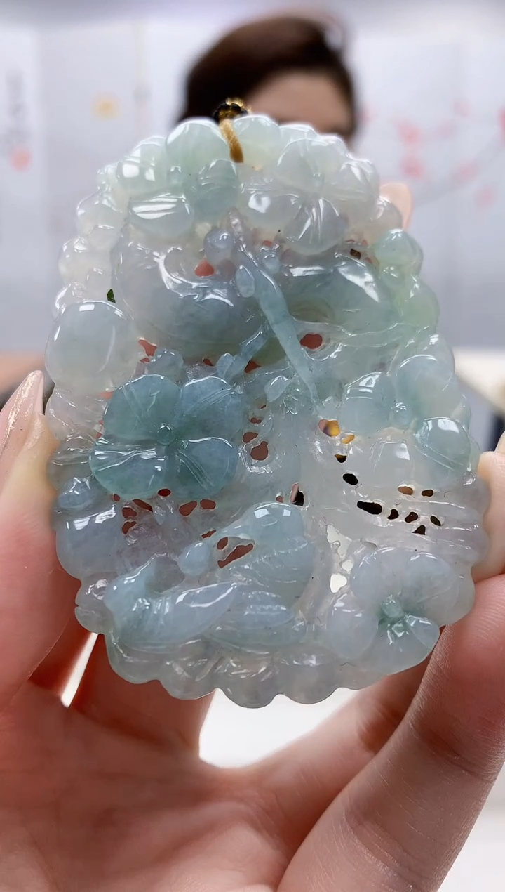 定制翡翠未镶嵌4829jw-毛货挂件64