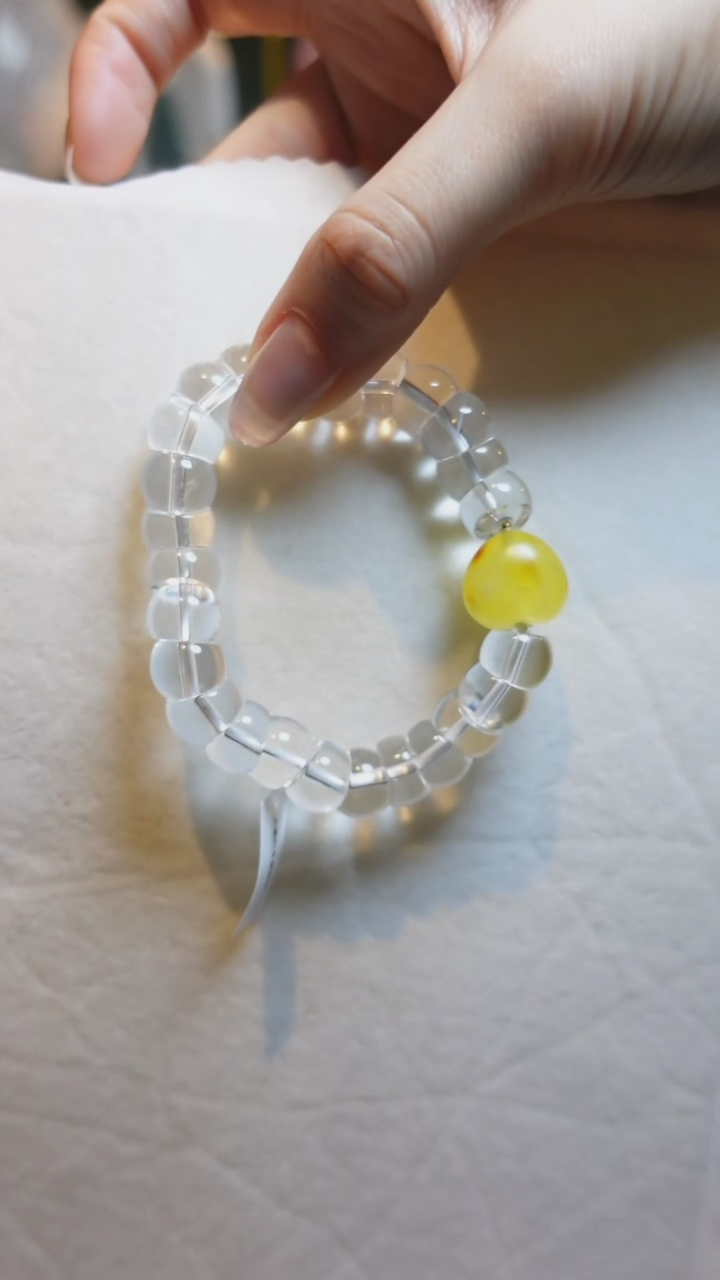 【闪购商品】水晶手串未镶嵌白水晶蜜蜡手串