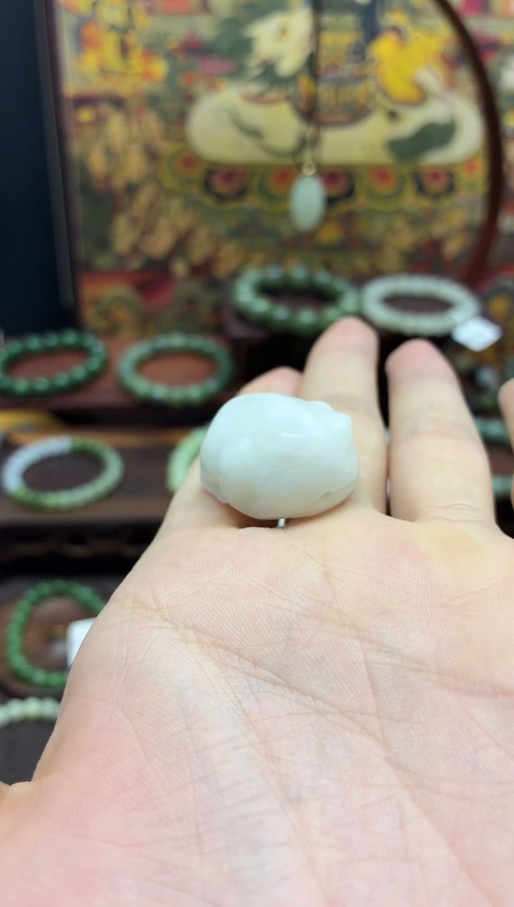 未镶嵌手链和田玉森***3金蝉