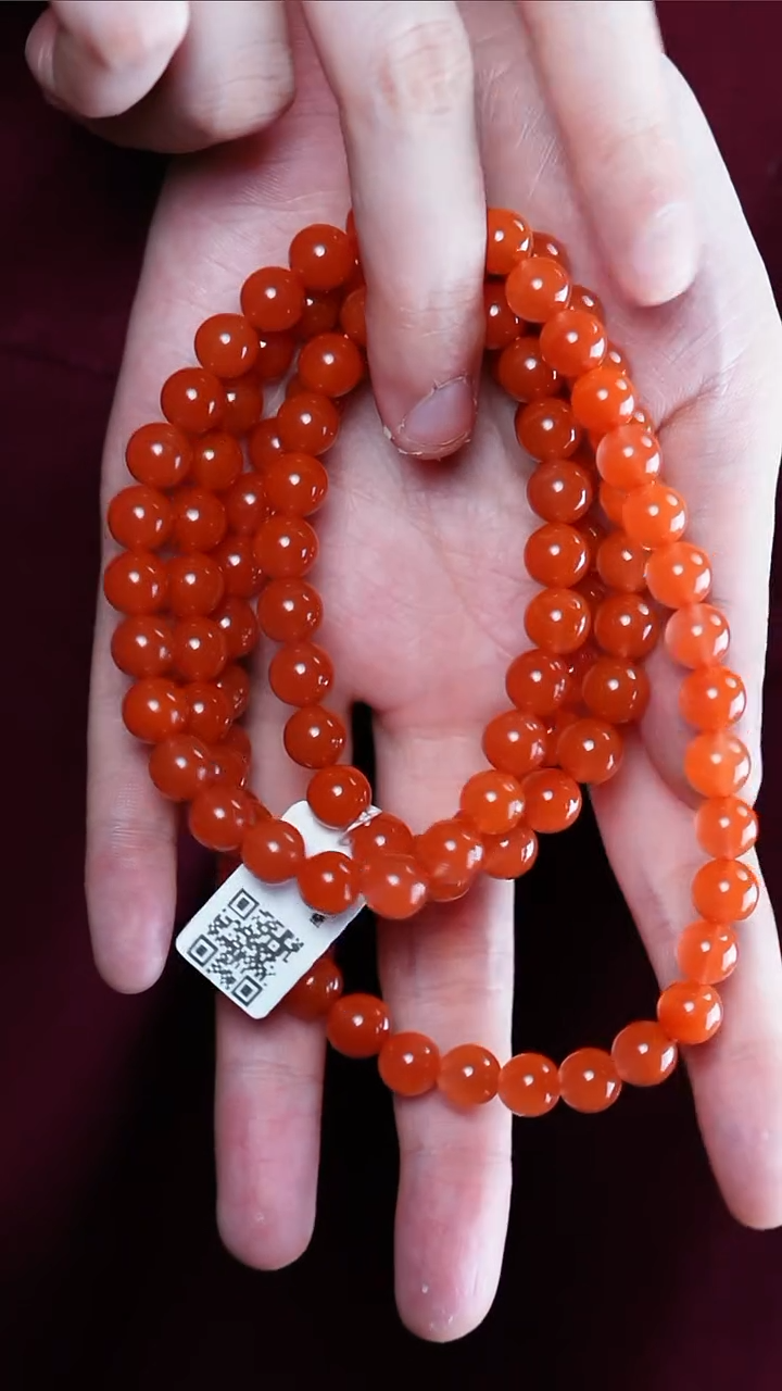 【闪购商品】南红玛瑙手串未镶嵌保山@@SCBS多-8m高光手工