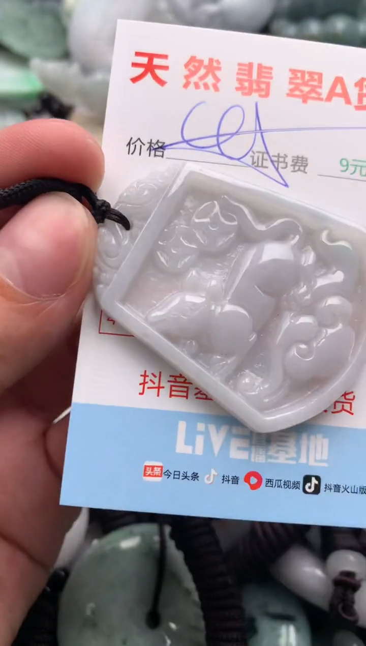 翡翠未镶嵌吊坠(不含链)1