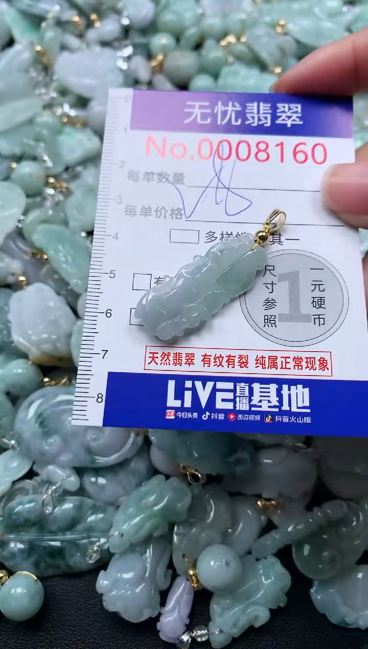 颈饰未镶嵌翡翠8160