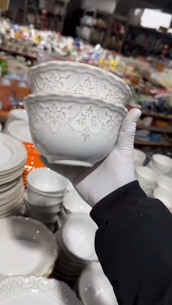 陶瓷2个花溪碗微瑕 凑满20元包邮