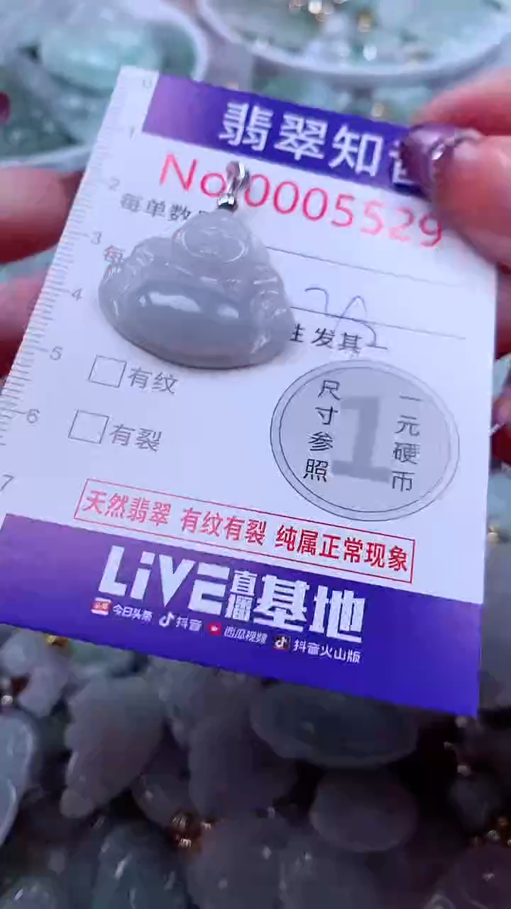 翡翠未镶嵌吊坠(不含链)5529