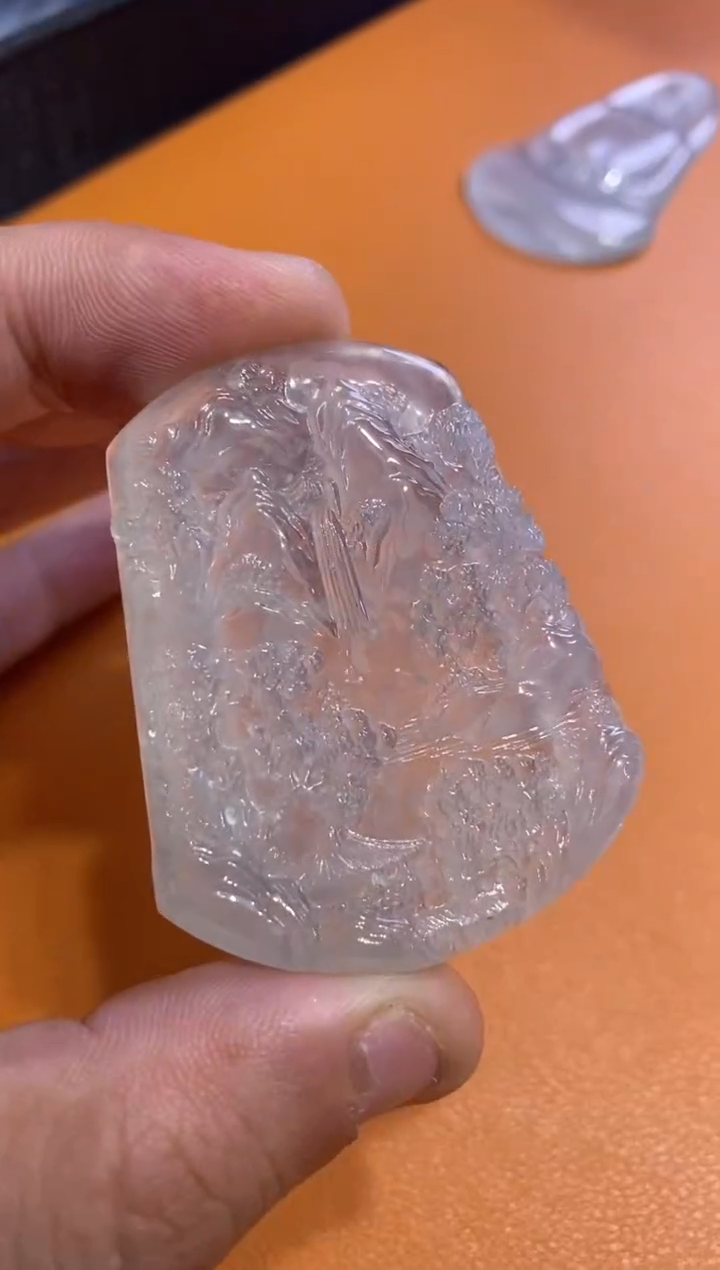 【闪购商品】翡翠吊坠(不含链)未镶嵌山水6500