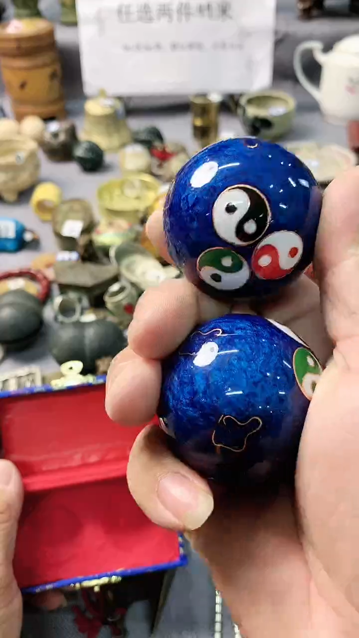 兴珑工艺摆件烤蓝手球