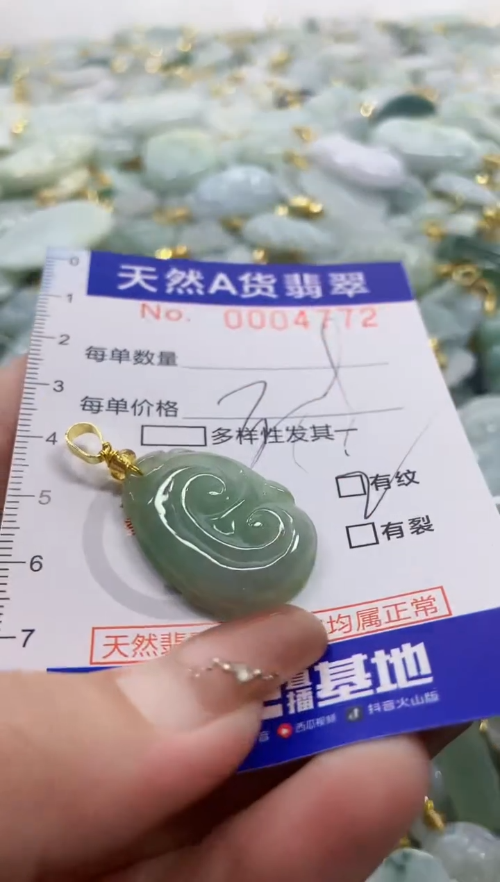 颈饰未镶嵌翡翠天然A货翡翠