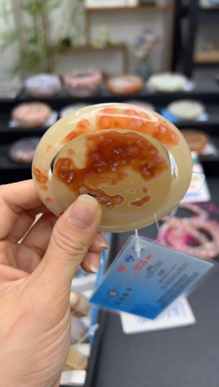 【闪购商品】石英质玉手镯未镶嵌A594(60圈赠送镯心)