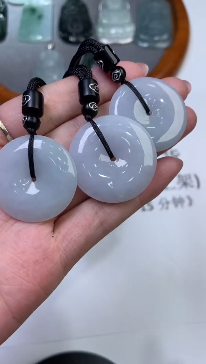 翡翠挂件未镶嵌   313005/平安扣多样性一件发