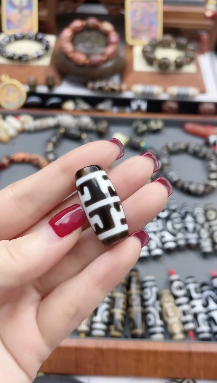 【闪购商品】玛瑙/玉髓珠珠未镶嵌黑白无界