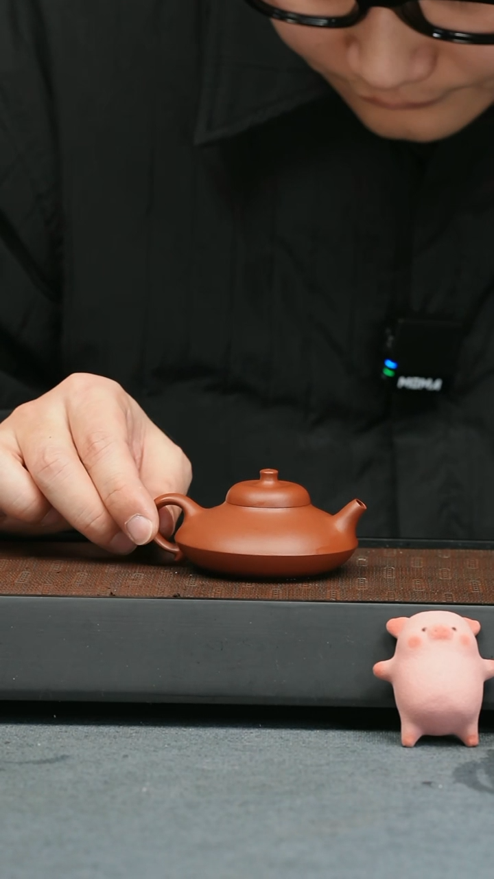 【闪购商品】紫砂茶壶五堂 阿曼陀室-合欢-朱泥