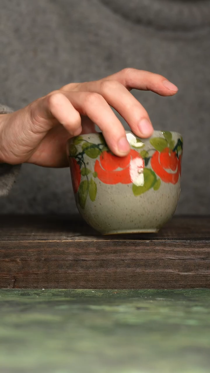 【闪购商品】杯青诗手工手绘瓷器
