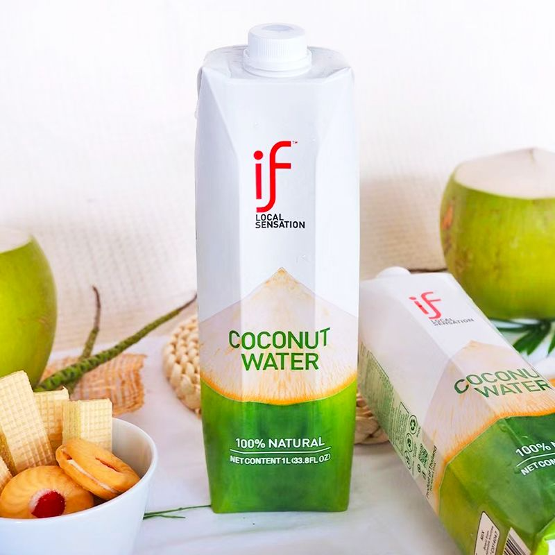 if椰子水泰国进口果汁饮料无糖健身补水椰子水大瓶可做椰子鸡