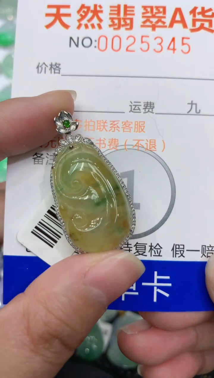 【闪购商品】翡翠颈饰18K金镶嵌11111111111