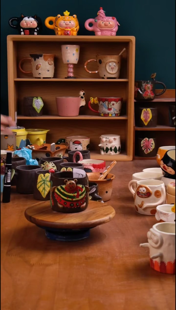 摆件陶景德镇原创手工陶瓷077