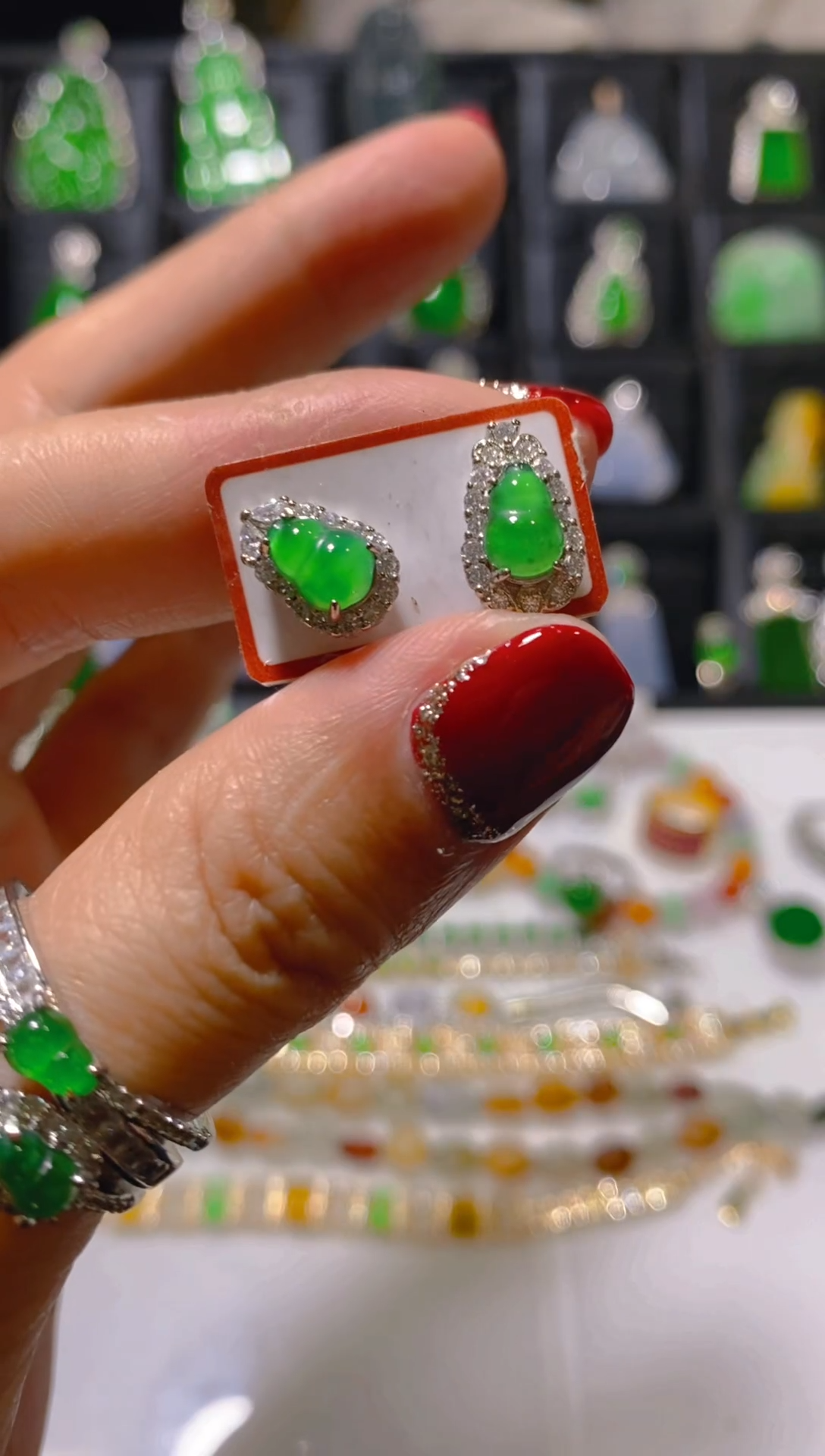 颈饰未镶嵌翡翠翡翠天然A货翡翠 假一罚四