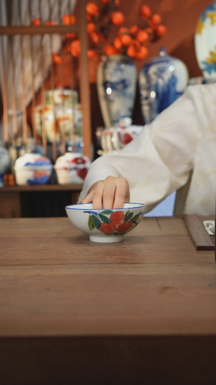 瓷片景德镇设计师釉下手绘陶瓷餐具