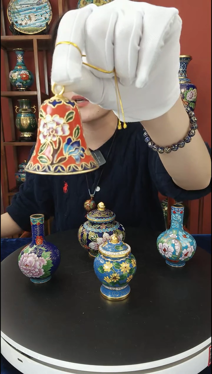 非遗景泰蓝 好运铃 2寸 铃铛一响 黄金万两 