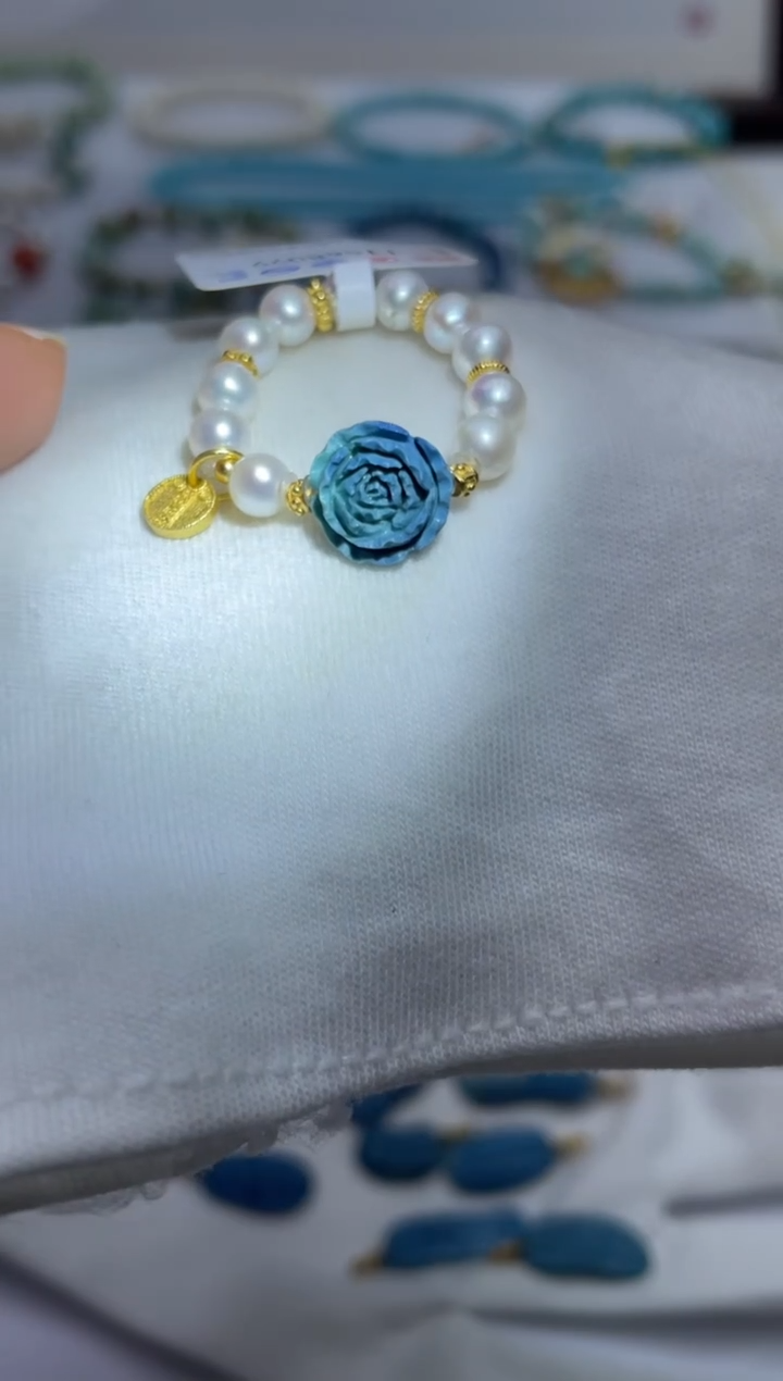 未镶嵌绿松石戒指81