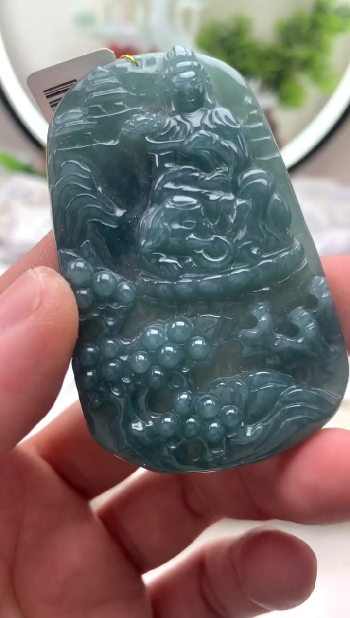 【闪购商品】翡翠颈饰未镶嵌普贤