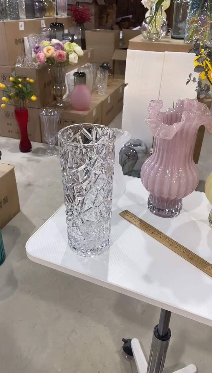 【闪购商品】无铅玻璃透明冰纹小号